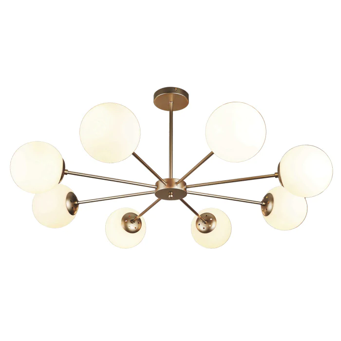 Потолочная люстра на штанге ETHEREAL ESCADA 2110/8P Gold