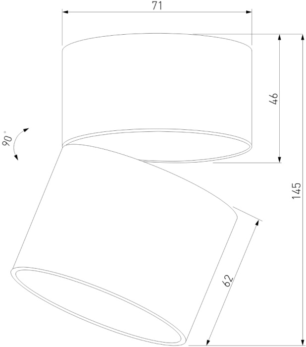 Накладной спот Elektrostandard Rolly 4690389207853