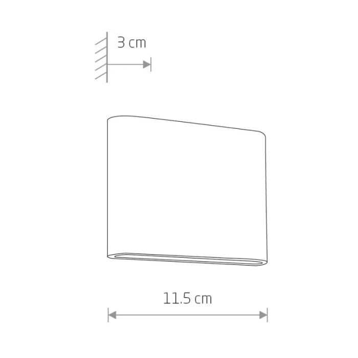 Уличный настенный светодиодный светильник Nowodvorski Semi Led 6775