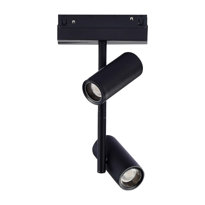 Магнитный трековый светильник Черный LED 1*16W 3000K 950Lm Ra>90 36° IP20 D45xH240 48VV ST808.436.16
