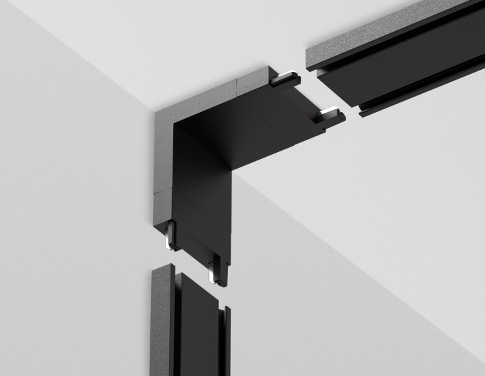 Коннектор угловой внутренний для накладного шинопровода Ambrella light GV1104