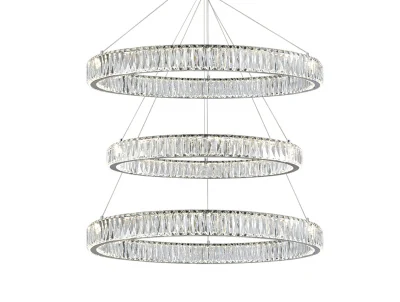 Вертикальная композиция 8240 из трех колец хром №8 Newport