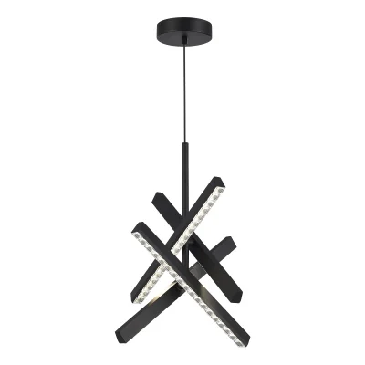 Светильник подвесной ST-Luce черный/прозрачный LED 1*43W 4000K SL1018.413.04