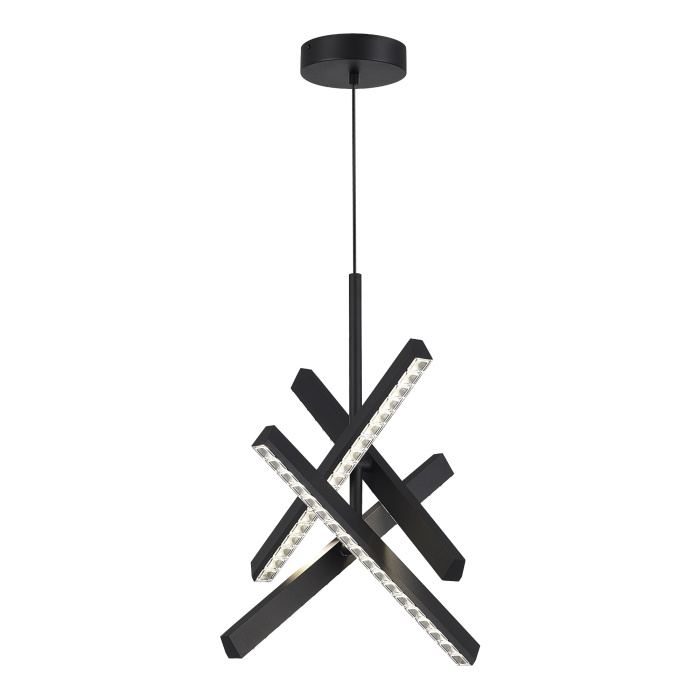 Светильник подвесной ST-Luce черный/прозрачный LED 1*43W 4000K SL1018.413.04