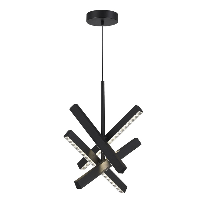 Светильник подвесной ST-Luce черный/прозрачный LED 1*43W 4000K SL1018.413.04