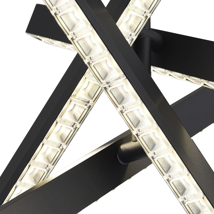 Светильник подвесной ST-Luce черный/прозрачный LED 1*43W 4000K SL1018.413.04