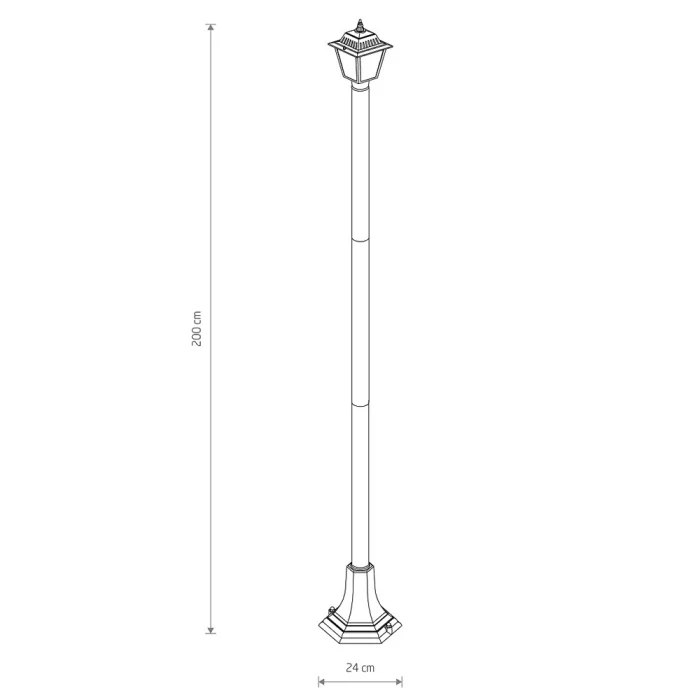 Уличный светильник Nowodvorski Ana Black 10502