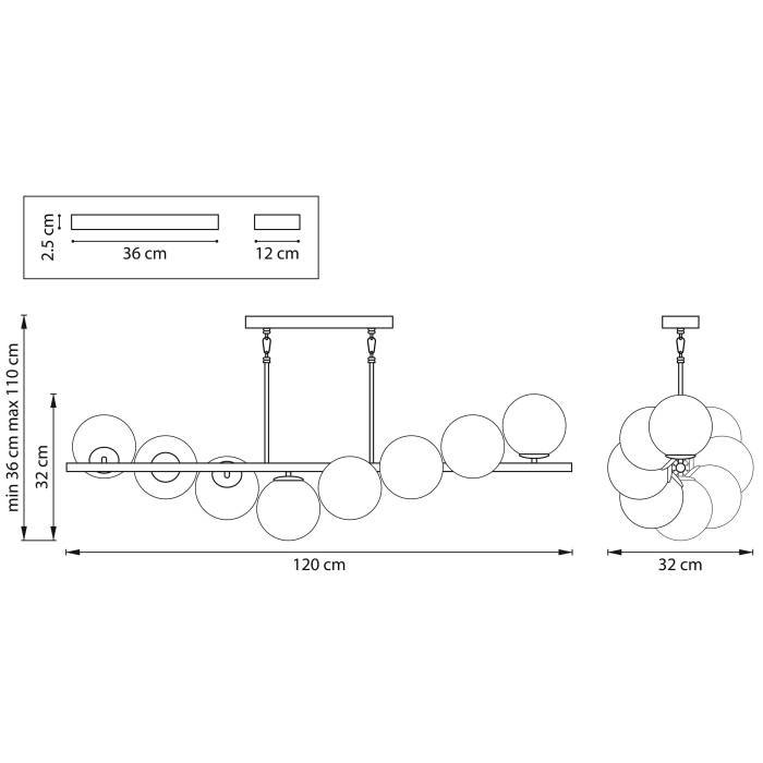 Люстра подвесная Croco Lightstar 815183