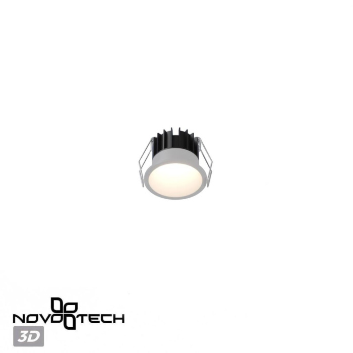 Встраиваемый светильник с переключателем цв. температуры Novotech Wir Brillo 359861