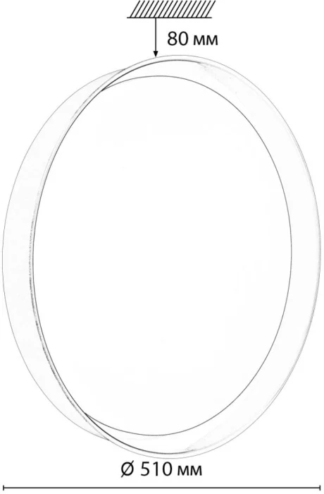 7711/ELN COLOR SN 157 Светильник пластик/желтый LED 76Вт 3000/4000/6000К D510 IP43 CCT TUNA YELLOW