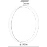 7711/ELN COLOR SN 157 Светильник пластик/желтый LED 76Вт 3000/4000/6000К D510 IP43 CCT TUNA YELLOW