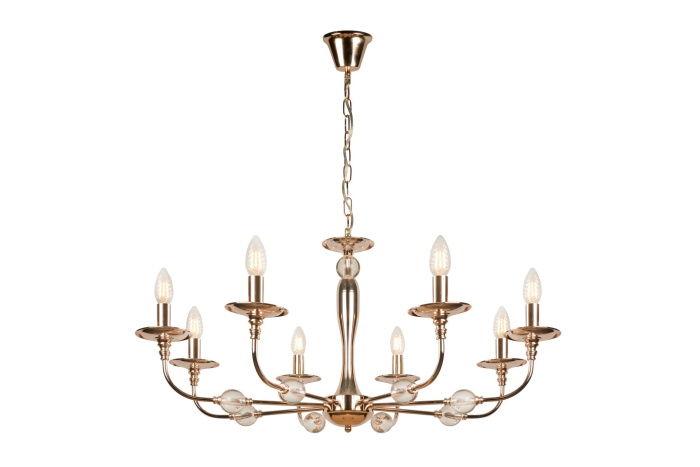 Подвесная люстра iLamp Aura 1030-8 Золотая