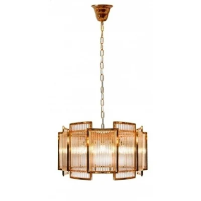 Подвесная люстра iLamp Tribeca MD0276-6A GOLD+CLEAR