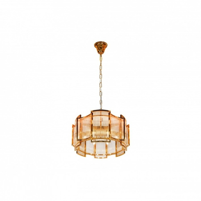 Подвесная люстра iLamp Tribeca MD0276-6A GOLD+CLEAR