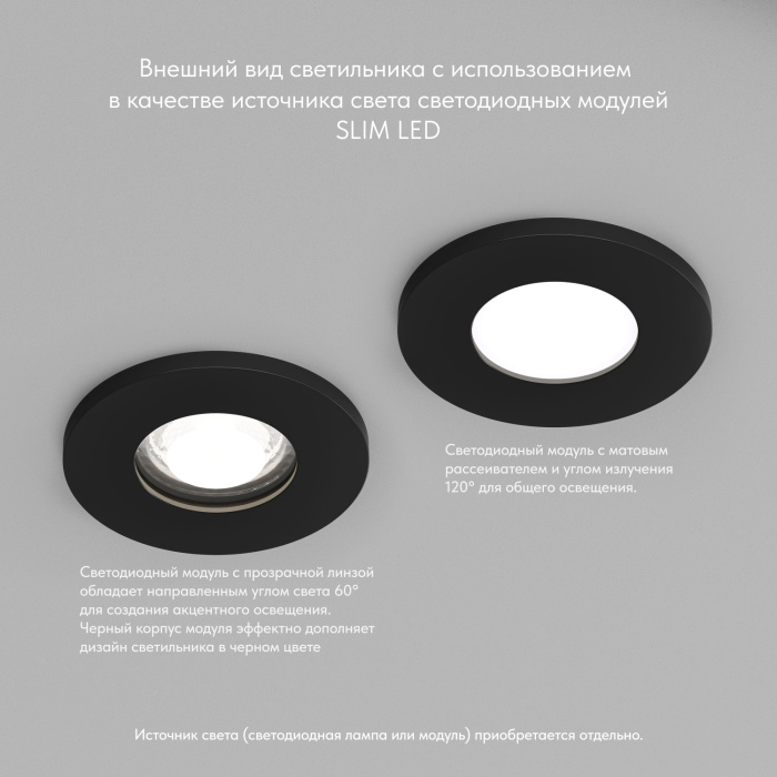 Влагозащищенный светильник Denkirs Vand DK2036-BK