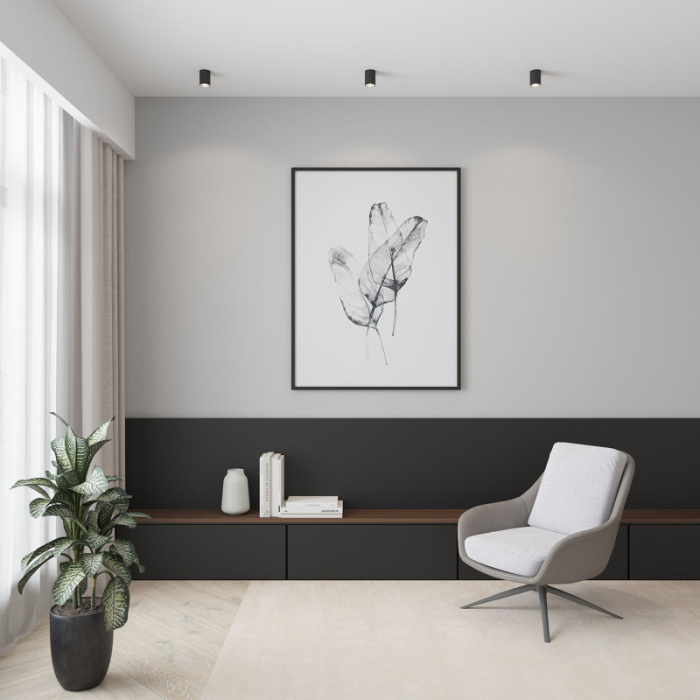 Накладной светильник Denkirs NEAT DK3110-BK