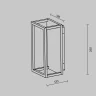 Уличный настенный светильник Maytoni Frame O527WL-L12B3K