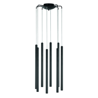 Подвесная люстра TUBO LED 40W 2400LM 25G ЧЕРНЫЙ 3000K Lightstar L8T747237