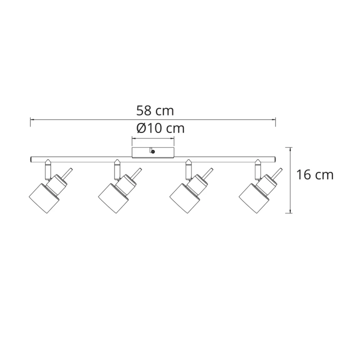 Спот Arte Lamp ALMACH A1906PL-4BK