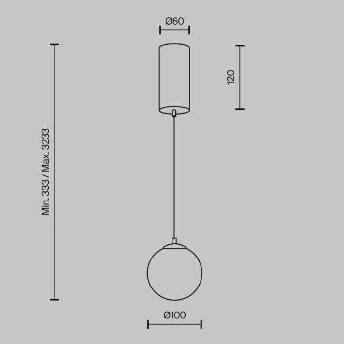 Подвесной светильник Maytoni Yora MOD464PL-L5BSK
