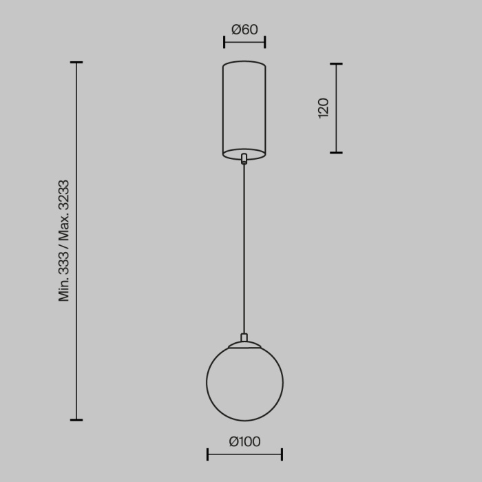 Подвесной светильник Maytoni Yora MOD464PL-L5BSK