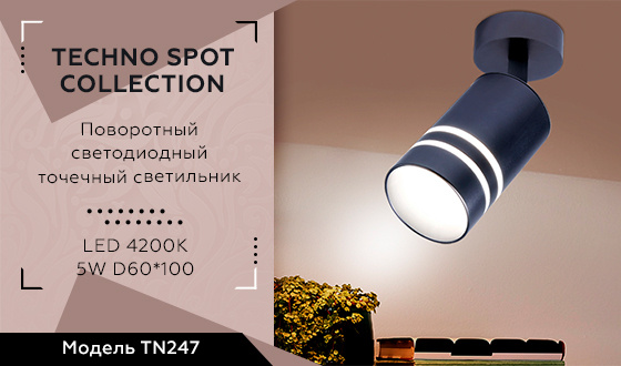 Поворотный светодиодный точечный светильник Ambrella light TN247
