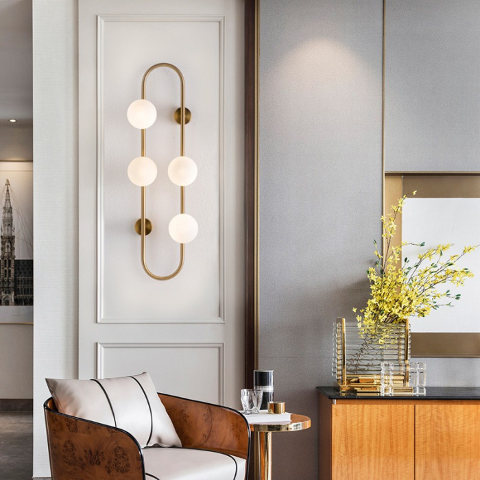 Настенное бра HOOP WALL H115 Gold ImperiumLoft