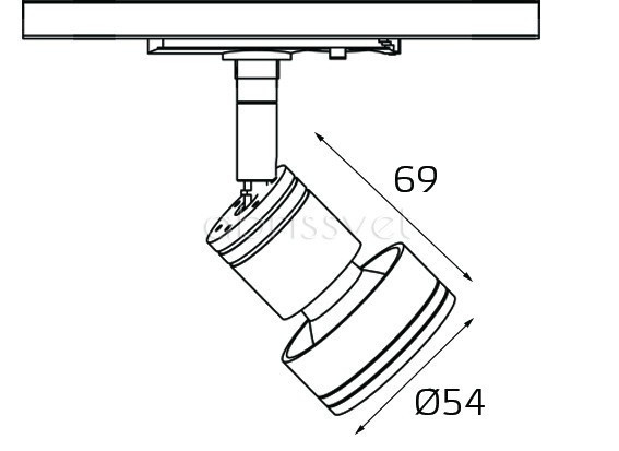 Светильник на шине Italline 8126 black