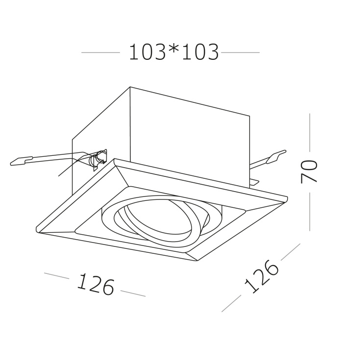 Встраиваемый светильник ST LUCE ST250.448.01