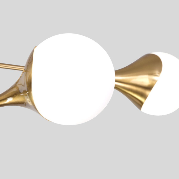 Люстра на штанге Eurosvet Calyx 60168/8 латунь Smart