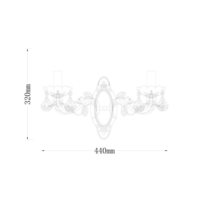 Бра Lucia Tucci Fiori di rose W1770.2