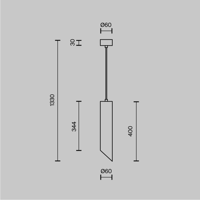 Подвесной светильник Maytoni Lipari P044PL-01-40GU10-B