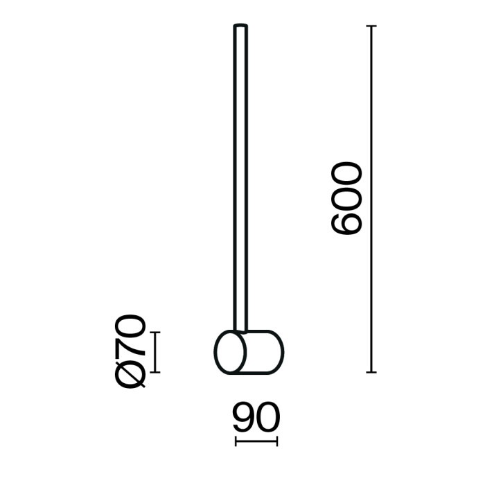 Настенный светильник Maytoni Light stick MOD237WL-L6BS3K