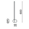 Настенный светильник Maytoni Light stick MOD237WL-L6BS3K