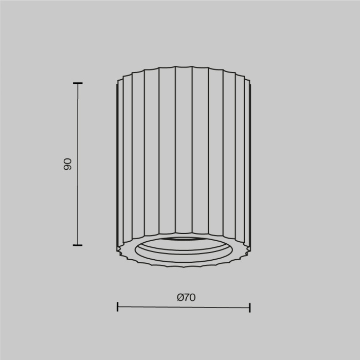 Потолочный светильник Maytoni Conik gyps C121CL-GU10-W