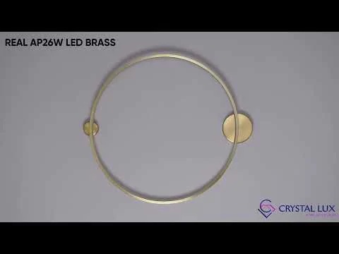Бра Crystal Lux REAL AP26W LED BRASS