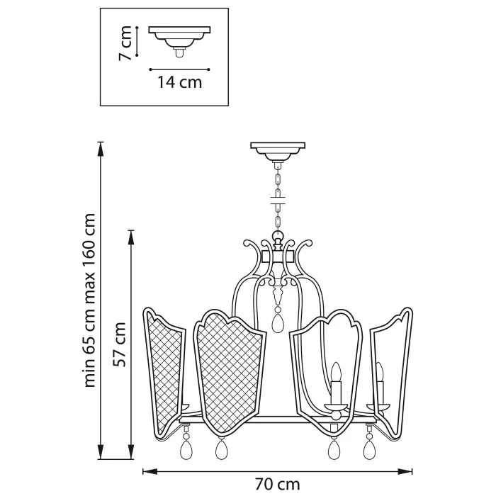 Люстра подвесная Castello Lightstar 744077