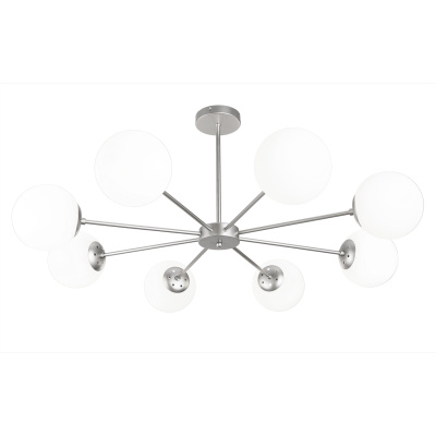 Потолочная люстра на штанге ETHEREAL ESCADA 2110/8P Nickel