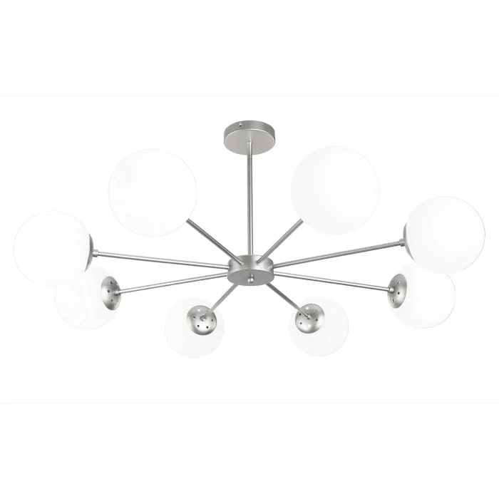 Потолочная люстра на штанге ETHEREAL ESCADA 2110/8P Nickel