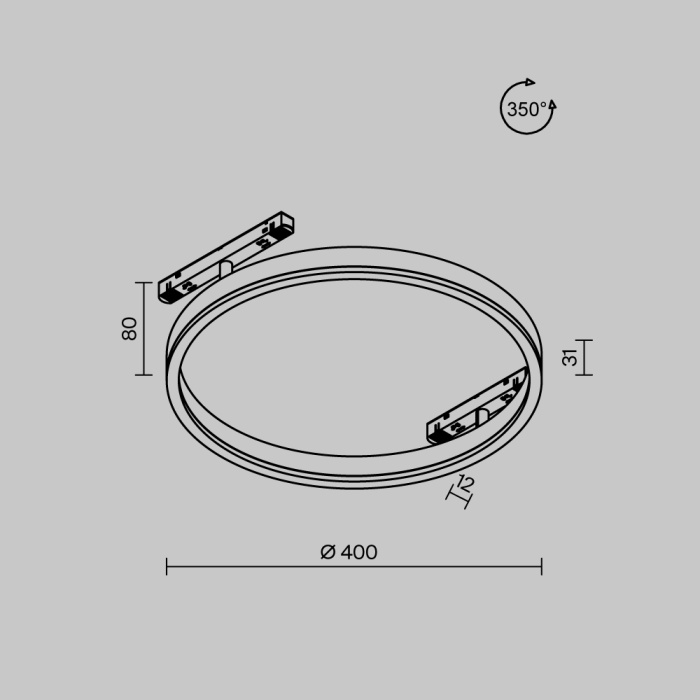 Трековый светильник Maytoni Rim TR227-2-24W4K-B