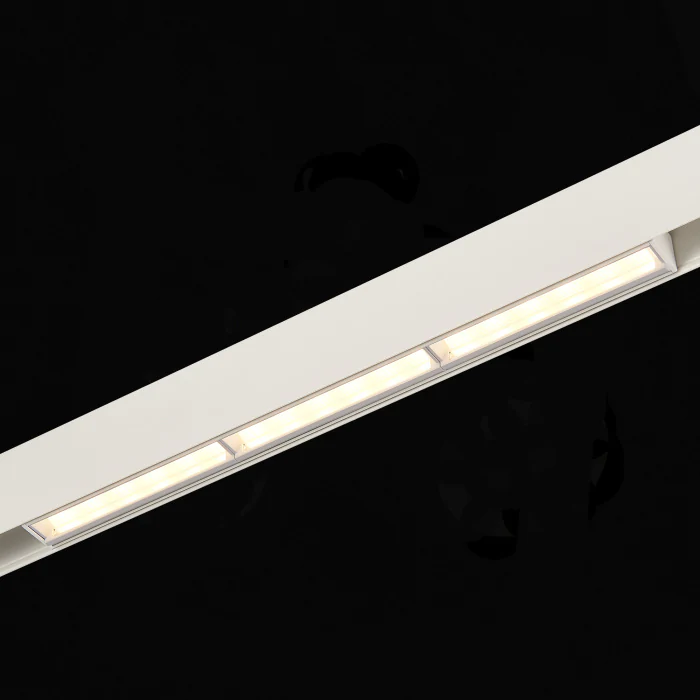 Магнитный трековый светильник Белый LED 1*18W 3000K 1 300Lm Ra>90 120° IP20 L330xW22xH4 ST804.536.18