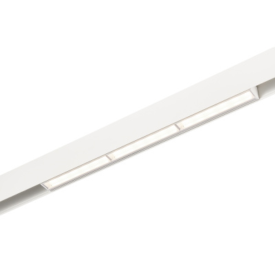 Магнитный трековый светильник Белый LED 1*18W 3000K 1 300Lm Ra>90 120° IP20 L330xW22xH4 ST804.536.18