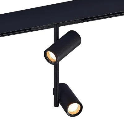 Магнитный трековый светильник Черный LED 1*16W 4000K 1 200Lm Ra>90 36° IP20 D45xH240 48 ST808.446.16