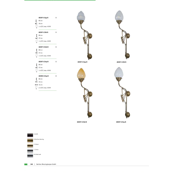Бра Berliner Messinglampen AD288-123opB