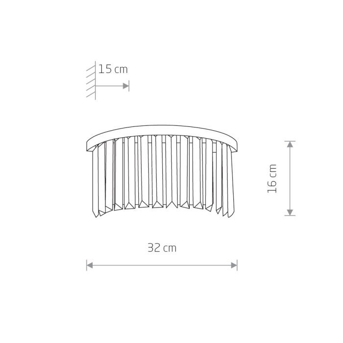 Настенный светильник Nowodvorski Cristal Black 7633