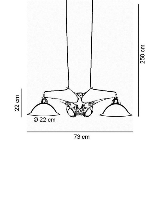 Подвесной светильник Berliner Messinglampen D38-22opB