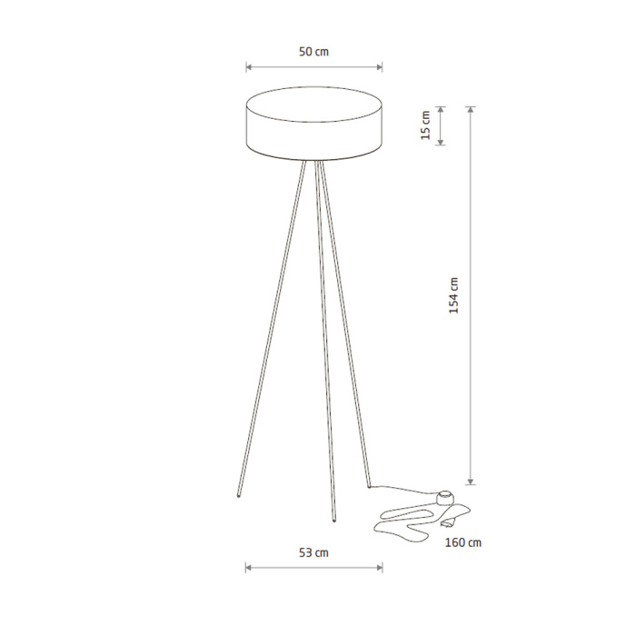 Торшер Nowodvorski Cadilac Black 7988
