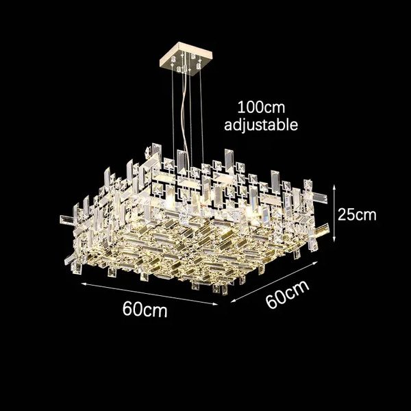 Подвесная люстра Delight Collection P7838 P7838-W60 chrome