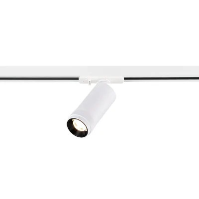 Светильник трековый Zoom Белый LED 1*10W 3000K 900Lm Ra 10-55° IP20 D55xH125 220V ST385.536.10