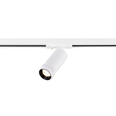 Светильник трековый Zoom Белый LED 1*10W 3000K 900Lm Ra 10-55° IP20 D55xH125 220V ST385.536.10